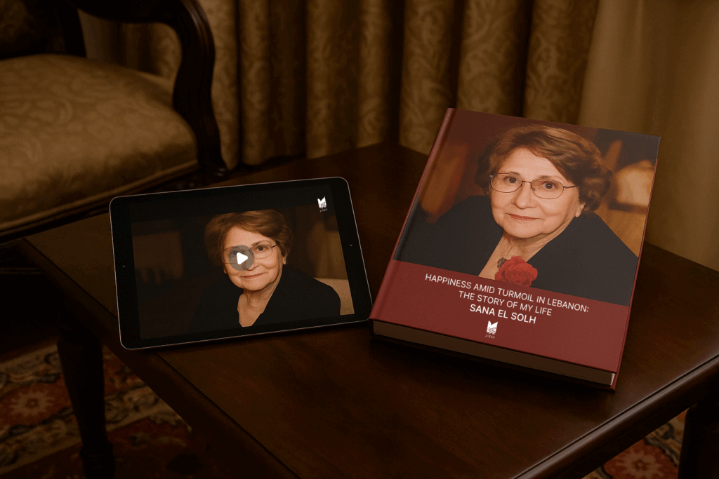 Book and digital version of Middle Eastern biography heirlooms
